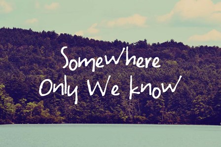 Somewhere Only We Know I by Vintage Skies art print
