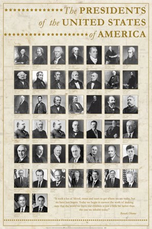 U.S. Presidents by Studio Edwards art print