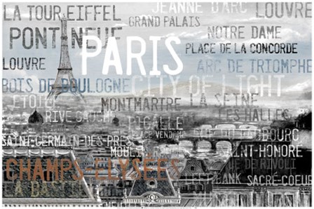 City Of Light Gray by Karole Kay art print
