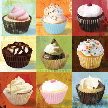 Cupcake 9-Patch art print