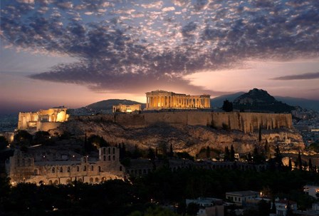 Ruins of a Temple, Athens, Attica, Greece by Panoramic Images art print
