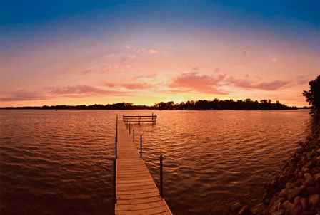 Lake Minnetonka Pier, Minnesota by Panoramic Images art print