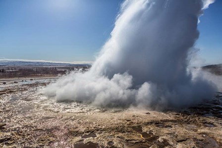 Strokkur Geyser Erupting, Iceland by Panoramic Images art print