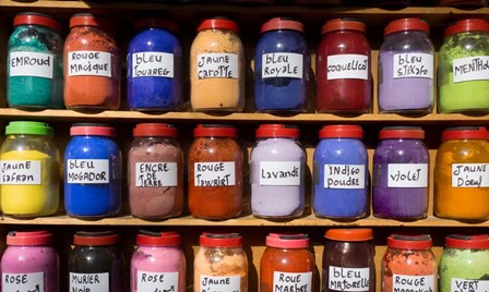 Natural Dyes for Sale in the Medina, Essaouira, Morocco by Panoramic Images art print