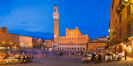 Clock Tower, Torre Del Mangia, Tuscany, Italy by Panoramic Images art print