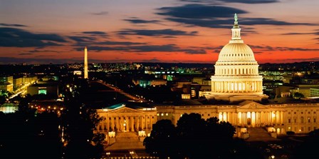 City at Dusk, Washington DC by Panoramic Images art print