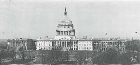 US Capitol, Washington DC, 1916 by Panoramic Images art print