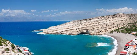Matala Bay, Heraklion District, Crete, Greece by Panoramic Images art print