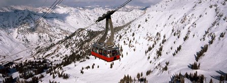 Ride over Snowbird Ski Resort, Utah by Panoramic Images art print
