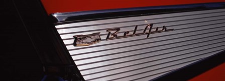 57 Chevy Bel Air Tail Fin Car by Panoramic Images art print