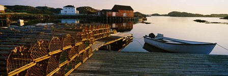 Lobster Traps at a Dock, Change Islands, Canada by Panoramic Images art print