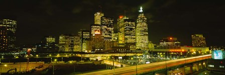 Gardiner Expressway at Nighttime, Toronto, Canada by Panoramic Images art print