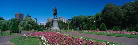 Paul Revere Statue, Boston Public Garden, Massachusetts by Panoramic Images art print
