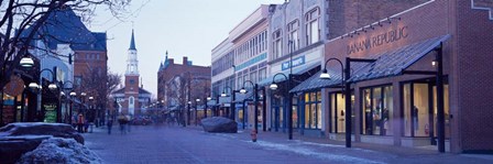 Church Street in Burlington, Vermont by Panoramic Images art print