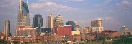 Skyline of Nashville, TN by Panoramic Images art print