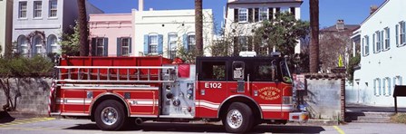 Fire Truck, Charleston, South Carolina by Panoramic Images art print