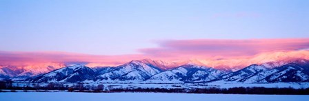 Bridger Mountains Sunset, Montana by Panoramic Images art print