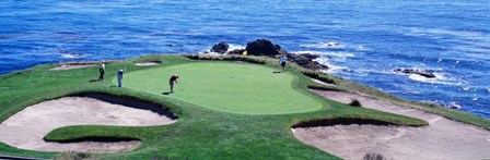 Golfers Pebble Beach, California by Panoramic Images art print