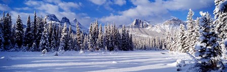 Three Sisters Bow Valley Kananaskis Country Alberta Canada by Panoramic Images art print