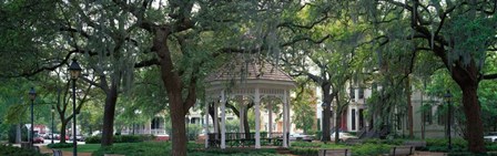 Whitefield Square Historic District, Savannah, GA by Panoramic Images art print