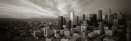 Los Angeles, California (black &amp; white) by Panoramic Images art print