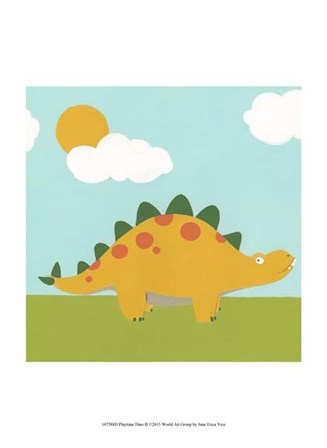 Playtime Dino II by June Erica Vess art print