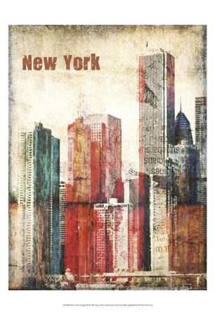 New York Grunge III by Irena Orlov art print