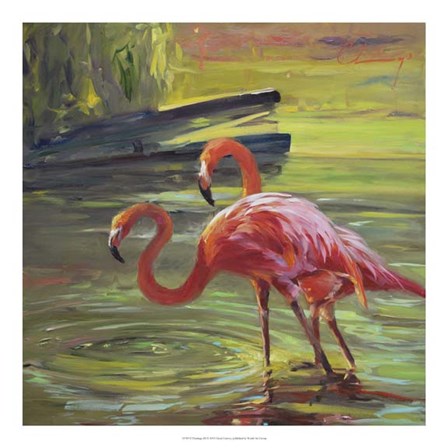 Flamingo III by Chuck Larivey art print