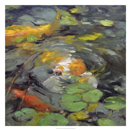 Golden Koi by Chuck Larivey art print