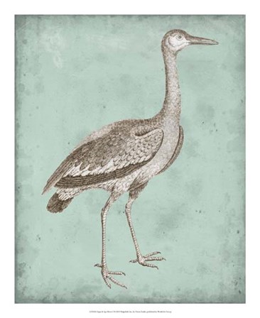 Sepia &amp; Spa Heron I by Vision Studio art print