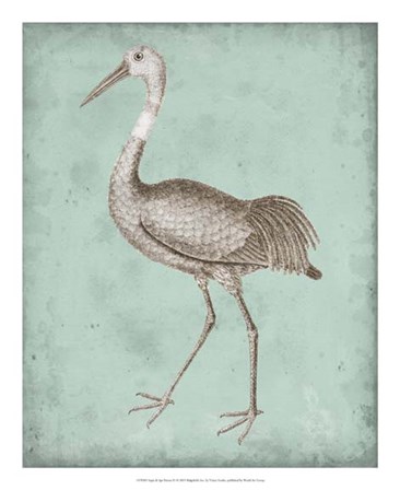 Sepia &amp; Spa Heron IV by Vision Studio art print