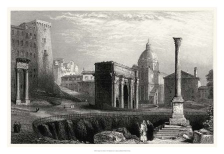 Antique View of Rome art print