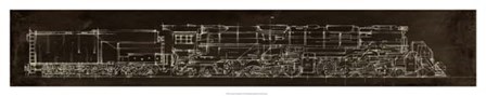 Locomotive Schematic by Ethan Harper art print