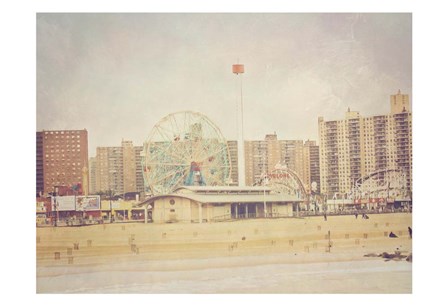 Coney Island Ferris 2 by Ashley Davis art print