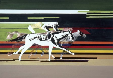 Race Horses by Beverly Doyle art print