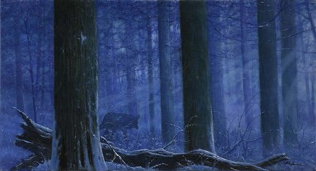 Blue Wolf by Bill Makinson art print