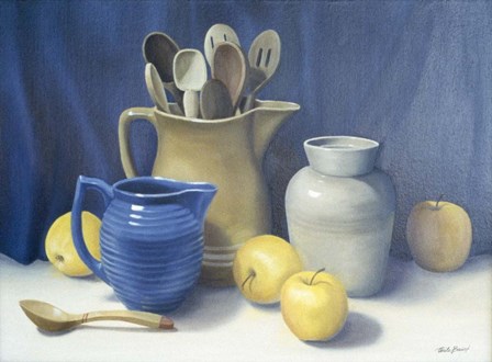 Blue Pitcher by Cecile Baird art print