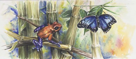 Blue Morpho by Charlsie Kelly art print