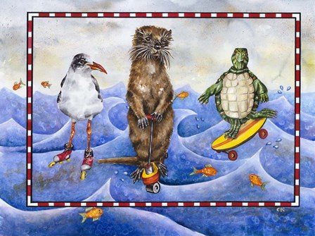 Surf&#39;s Up by Charlsie Kelly art print