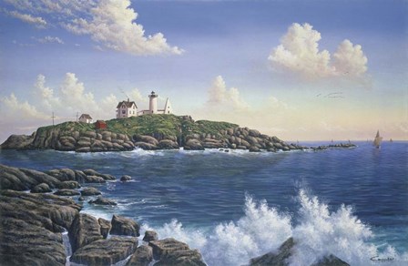 Cape Neddick - Maine by Eduardo Camoes art print