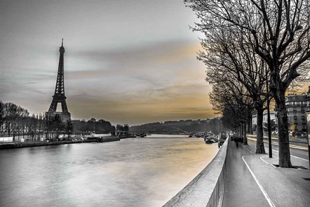 River Seine And The Eiffel Tower by Assaf Frank art print