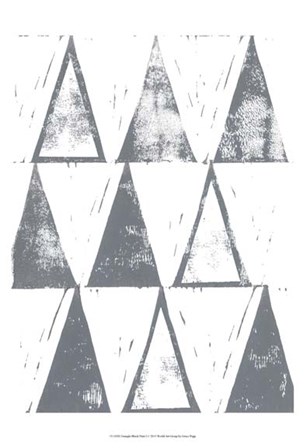 Triangle Block Print I by Grace Popp art print