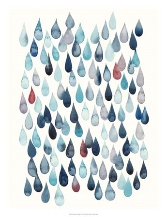 Watercolor Drops I by Grace Popp art print