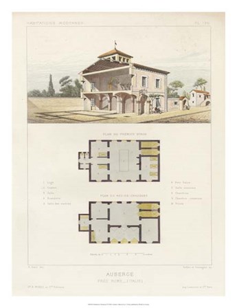 Habitations Modernes IV by A. Morel art print