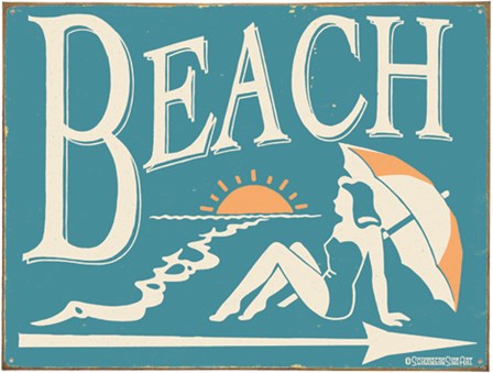To The Beach by B.j. Schonberg art print