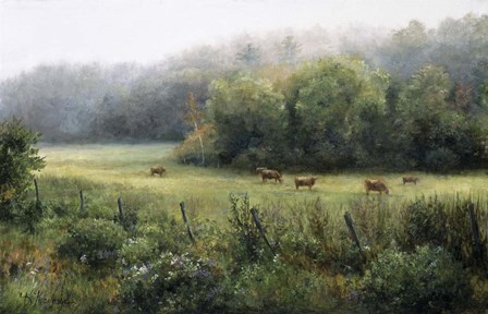 Vermont Pasture by Kathie Thompson art print