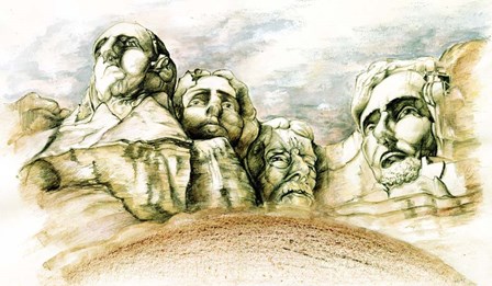 Mount Rushmore by Peter Potter art print