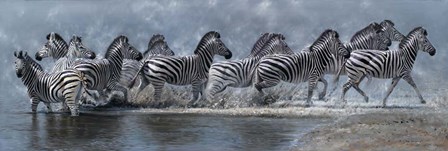 Flight Of The Zebras by Pip McGarry art print