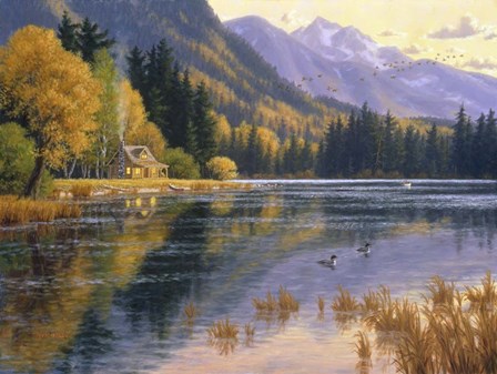 Silver Lake Getaway by Randy Van Beek art print