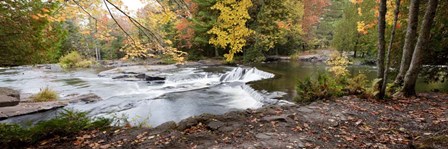 Bond Falls Panorama in Fall, Bruce Crossing, Michigan 09 by Monte Nagler art print